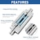 TamBee 7 Inch Hidden Door Hinges Secret Door Hinges 180 Degree Outswing Concealed Hinge 3Way Adjustable for Secret Room Hidden Bookcase Bookshelf 2 Pack