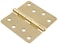 Hillman The Group 852614 4Inch Residential Door Hinge with 14Inch Round Corner Removable Pin Full Mortise Satin Brass