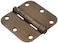 Hillman The Group 852806 312 Residential Door Hinge 58 Round Corner Removable Pin Full Mortise Antique Brass 1Pack