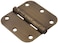 Hillman The Group 852806 312 Residential Door Hinge 58 Round Corner Removable Pin Full Mortise Antique Brass 1Pack