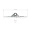 The ROP Shop 2Pack Garage Door 1 Hinges 18 Gauge Narrow Body for Center Edge Mount