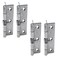 Tighall Spring Hinge Self Closing 4 Inch Length Stainless Steel Loaded Hinges for Cabinets and Doors 4pcs