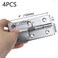 Tighall Spring Hinge Self Closing 4 Inch Length Stainless Steel Loaded Hinges for Cabinets and Doors 4pcs