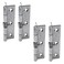 Tighall Spring Hinge Self Closing 4 Inch Length Stainless Steel Loaded Hinges for Cabinets and Doors 4pcs