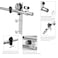 TSMST 4FT Stainless Steel Sliding Barn Door Hardware Kit for Single Wooden DoorSmoothly and QuietlyFit 24 Door PanelJ Shape Hanger