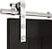 TSMST 4FT Stainless Steel Sliding Barn Door Hardware Kit for Single Wooden DoorSmoothly and QuietlyFit 24 Door PanelJ Shape Hanger