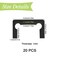UFURMATE Gasket Replacement Kit for Hinges 20PCS Rubber Shower Doors Hinge Replacement Part Black AntiSlip Gasket Glass Hinge Replacement Kit