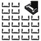 UFURMATE Gasket Replacement Kit for Hinges 20PCS Rubber Shower Doors Hinge Replacement Part Black AntiSlip Gasket Glass Hinge Replacement Kit