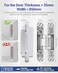 Hawaminent Upgraded Hidden Door Hinges Invisible Hinges 6 Zinc Alloy Concealed Hinge Silent Invisible Door 3 Way Adjustable 180 Swing Butt Hinge SilverPack of 2Fits Only Doors Over 35mm Thickness