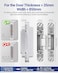 Hawaminent Upgraded Hidden Door Hinges Invisible Hinges 6 Zinc Alloy Concealed Hinge Silent Invisible Door 3 Way Adjustable 180 Swing Butt Hinge SilverPack of 2Fits Only Doors Over 35mm Thickness