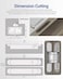 Hawaminent Upgraded Hidden Door Hinges Invisible Hinges 6 Zinc Alloy Concealed Hinge Silent Invisible Door 3 Way Adjustable 180 Swing Butt Hinge SilverPack of 2Fits Only Doors Over 35mm Thickness