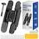 Hawaminent Upgraded Hidden Door Hinges Invisible Hinges 7 Zinc Alloy Concealed Hinge Silent Invisible Door 3 Way Adjustable 180 Swing Butt Hinge BlackPack of 2Fits Only Doors Over 40mm Thickness