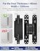 Hawaminent Upgraded Hidden Door Hinges Invisible Hinges 7 Zinc Alloy Concealed Hinge Silent Invisible Door 3 Way Adjustable 180 Swing Butt Hinge BlackPack of 2Fits Only Doors Over 40mm Thickness