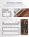 Hawaminent Upgraded Hidden Door Hinges Invisible Hinges 7 Zinc Alloy Concealed Hinge Silent Invisible Door 3 Way Adjustable 180 Swing Butt Hinge BlackPack of 2Fits Only Doors Over 40mm Thickness