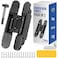 Hawaminent Upgraded Hidden Door Hinges Invisible Hinges 7 Zinc Alloy Concealed Hinge Silent Invisible Door 3 Way Adjustable 180 Swing Butt Hinge BlackPack of 2Fits Only Doors Over 40mm Thickness
