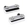 uxcell Adjustable Iron Cabinet Glass Door Pivot Hinge Clips for 35mm Thickness Glass 4 Pair