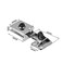 uxcell 1Pair Glass Door Cupboard Showcase Cabinet Door Hinge Glass Clamp Zinc Alloy for 35mm Thickness