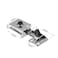 uxcell 1Pair Glass Door Cupboard Showcase Cabinet Door Hinge Glass Clamp Zinc Alloy for 35mm Thickness