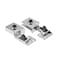 uxcell 1Pair Glass Door Cupboard Showcase Cabinet Door Hinge Glass Clamp Zinc Alloy for 35mm Thickness