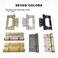 VOLUKA 6 Pack NonMortise Door Hinges Easy to Install 4 3 Stainless Steel Door Hinges Smooth Movement and Heavy Duty Black