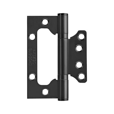 VOLUKA 6 Pack NonMortise Door Hinges Easy to Install 4 3 Stainless Steel Door Hinges Smooth Movement and Heavy Duty Black