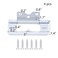 Wealrit 4 pcs White NonMortise Hinges Metal Door Hinges Heavy Duty Hinges with Screws