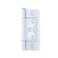 Wealrit 4 pcs White NonMortise Hinges Metal Door Hinges Heavy Duty Hinges with Screws