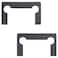 WHYHKJ 20PCS Hinge Washer Replacement Kit Black Rubber Shower Door Anti Slip Bathroom Clamp Gasket Hex Screw Hinge Guard Glass Clamp Pad