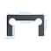 WHYHKJ 20PCS Hinge Washer Replacement Kit Black Rubber Shower Door Anti Slip Bathroom Clamp Gasket Hex Screw Hinge Guard Glass Clamp Pad