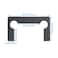 WHYHKJ 20PCS Hinge Washer Replacement Kit Black Rubber Shower Door Anti Slip Bathroom Clamp Gasket Hex Screw Hinge Guard Glass Clamp Pad