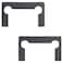 WHYHKJ 20PCS Hinge Washer Replacement Kit Black Rubber Shower Door Anti Slip Bathroom Clamp Gasket Hex Screw Hinge Guard Glass Clamp Pad