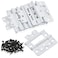 Worldity 10 Pack White Shutter Hinges3 Inch Non Mortise Hinge Screen Door Hinges Easy to Install Screen Door Hinge with Screws for Cabinet