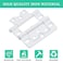 Worldity 10 Pack White Shutter Hinges3 Inch Non Mortise Hinge Screen Door Hinges Easy to Install Screen Door Hinge with Screws for Cabinet