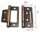 XMHF 2Inch Antique Cabinet Hinges Bronze Hinge NonMortise Interior Door Hinges Pack of 6