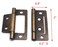 XMHF 2Inch Antique Cabinet Hinges Bronze Hinge NonMortise Interior Door Hinges Pack of 6