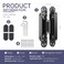 zeyuansen Zeyuansen 6 Hidden Hinges for Doors Invisible Hinge Concealed Hinges Zinc Alloy 180 Degree Swing Hinge 3 Way Adjustable Butt Silent Door Hinges 6 x 25 x 1 inch Black Pack of 2