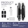 zeyuansen Zeyuansen 6 Hidden Hinges for Doors Invisible Hinge Concealed Hinges Zinc Alloy 180 Degree Swing Hinge 3 Way Adjustable Butt Silent Door Hinges 6 x 25 x 1 inch Black Pack of 2