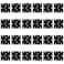 Zion Building Zion 3 Inch Matte Black Door Hinges Heavy Duty Square 3 x 3 24 Pack for Hollow Core Doors