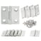 Zorveiio 15 Inch Small Door Hinges Nickel 10 Pcs Stainless Steel Folding Butt Hinges with Screws