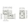 ZZHXSM 4PCS Screen Hinge 360 Degree Rotation Iron Hinge Furniture Folding Double Acting Hinges with Mounting Screws White Nickel