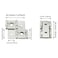 ZZHXSM 4PCS Screen Hinge 360 Degree Rotation Iron Hinge Furniture Folding Double Acting Hinges with Mounting Screws White Nickel