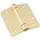 National Hardware N185207 Spring Loaded Door Hinge 4 in Brass Self Closing Interior Door Hinges with Adjustable Tension Speed ColdRolled Steel Butt Hinge Construction