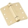 National Hardware N185207 Spring Loaded Door Hinge 4 in Brass Self Closing Interior Door Hinges with Adjustable Tension Speed ColdRolled Steel Butt Hinge Construction