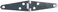 National Hardware N127431 280BC Light Strap Hinge in Zinc plated