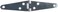 National Hardware N127431 280BC Light Strap Hinge in Zinc plated