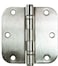 Hinge Outlet 35 Inch with 58 Inch Radius Ball Bearing Door Hinges HeavyDuty Steel Removable Pin Satin Nickel 2 Pack