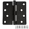 Design House Door Hinges for Interior Doors 3Pack 4inch x 4inch 14inch Radius Steel Door Hinge Door Hardware Oil Rubbed Bronze 181552