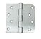Hinge Outlet 4 Inch Exterior Door Hinges 58 Inch Square Corner Removable Pin for Smooth Operation Satin Nickel 2 Pack