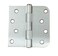 Hinge Outlet 4 Inch Exterior Door Hinges 58 Inch Square Corner Removable Pin for Smooth Operation Satin Nickel 2 Pack