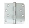Hinge Outlet 4 Inch Exterior Door Hinges 58 Inch Square Corner Removable Pin for Smooth Operation Satin Nickel 2 Pack